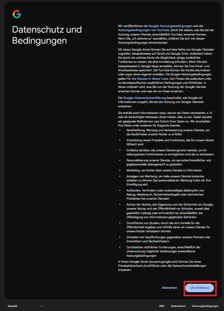 Datenschutz