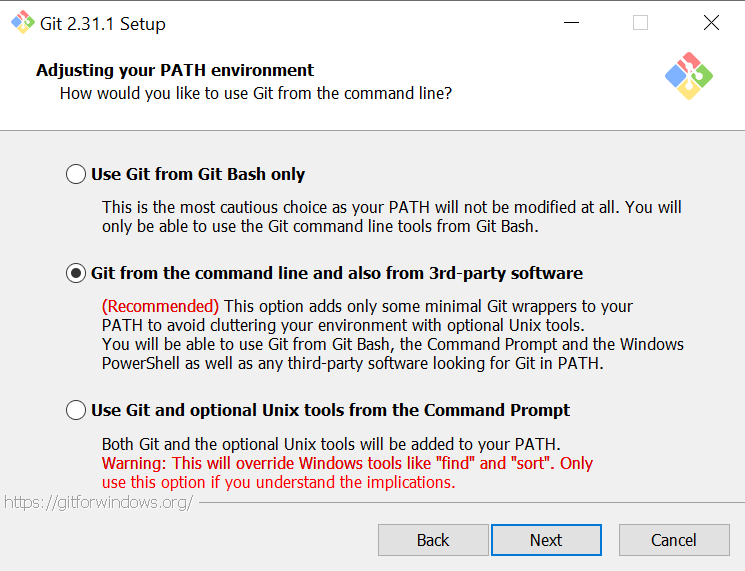 Git Setup PATH