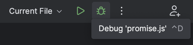 IntelliJ zeigt nun, den Debuggstartbutton