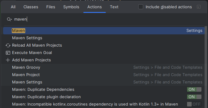 Maven Projekt hinterlegen